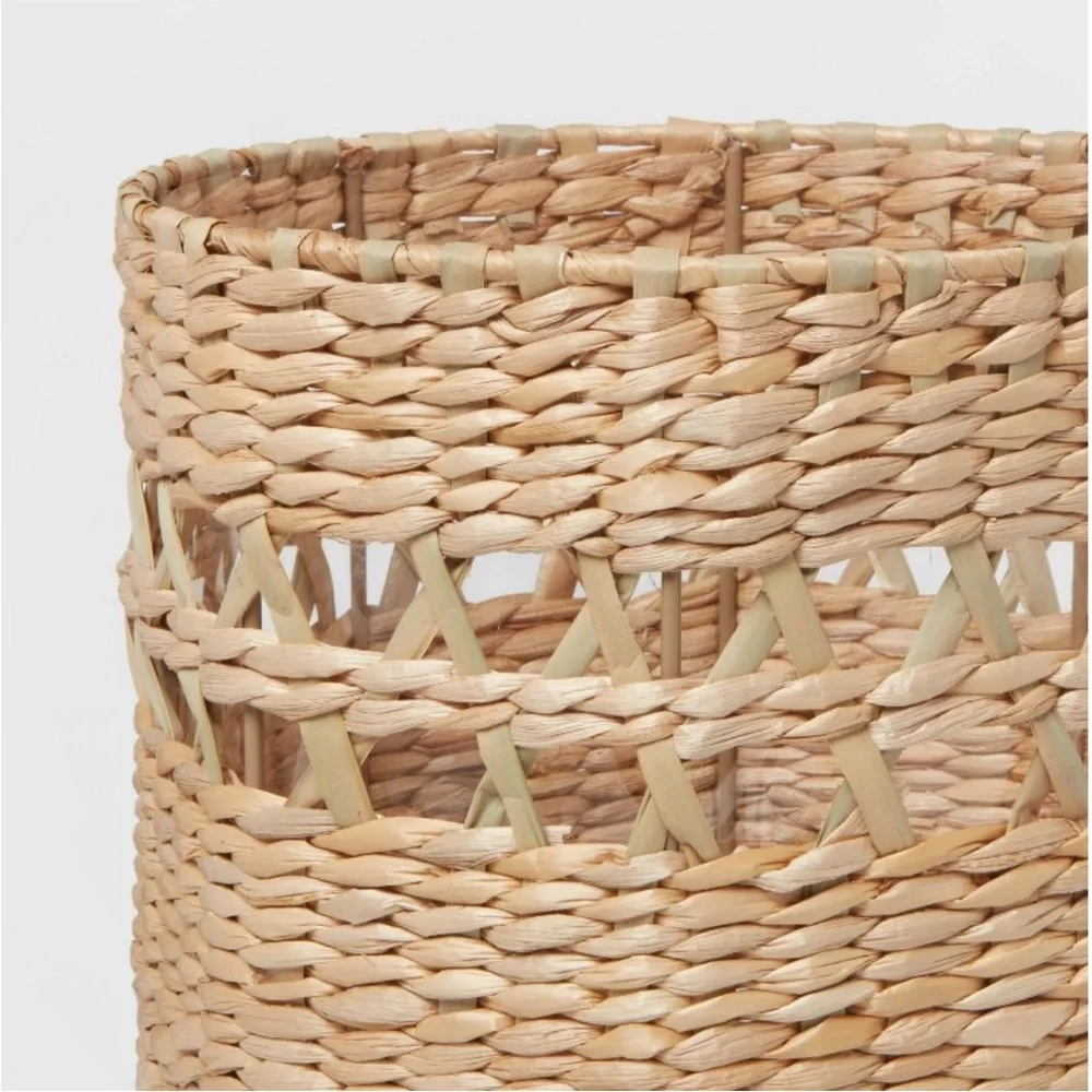 THRESHOLD NWT woven waste can -natural